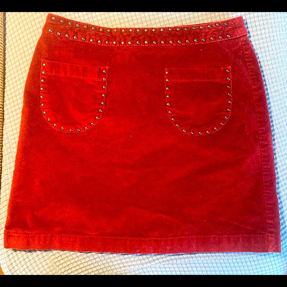 Mossimo supply co. Red retro style skirt. Lightly used, in great condition.